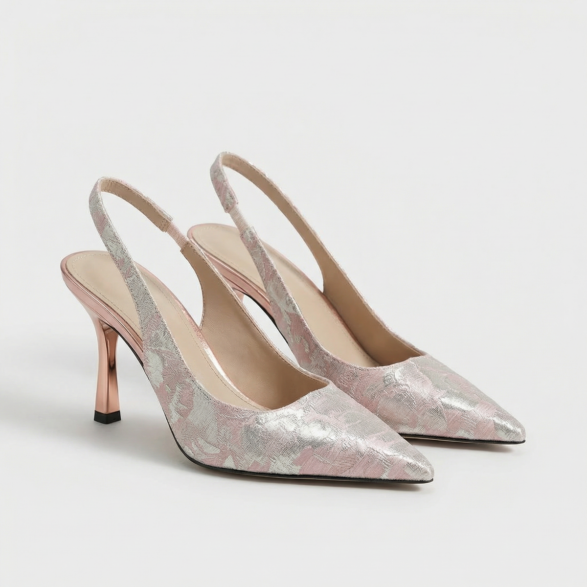 Sandali a Punta con Tacco da Donna – Eleganti Slingback Raffinati