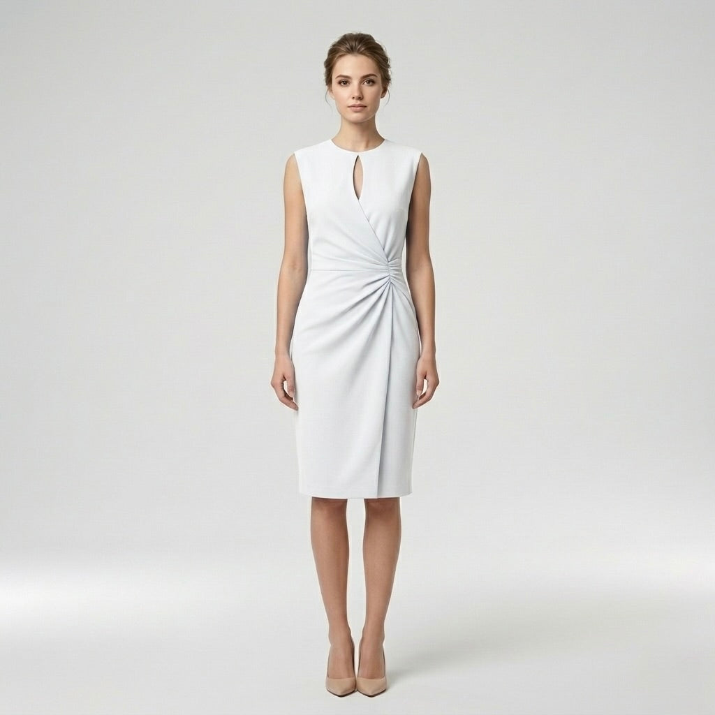 Abito Midi Elegante da Donna Senza Maniche – Vestito Slim Fit Raffinato