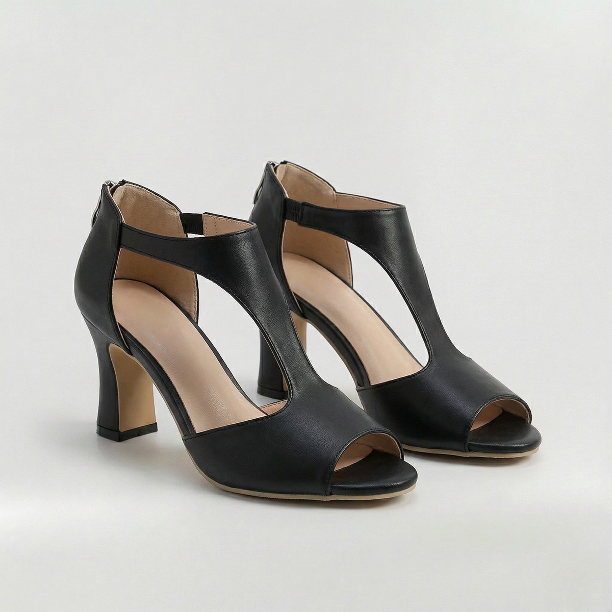 Sandali donna con tacco medio e punta aperta scarpe eleganti da sera e cerimonia