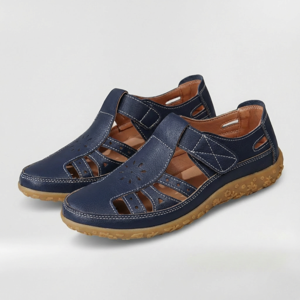 Sandali Donna Comfort con Chiusura a Strappo Scarpe Ortopediche Traspiranti Casual