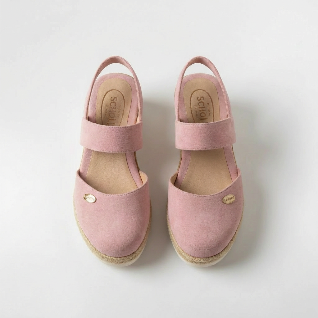 Sandali espadrillas da donna con cinturino e suola platform estiva