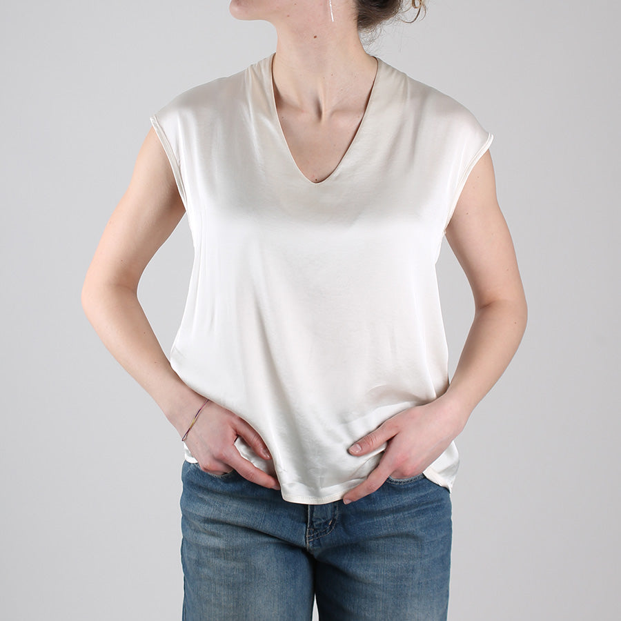 Blusa con scollo a V