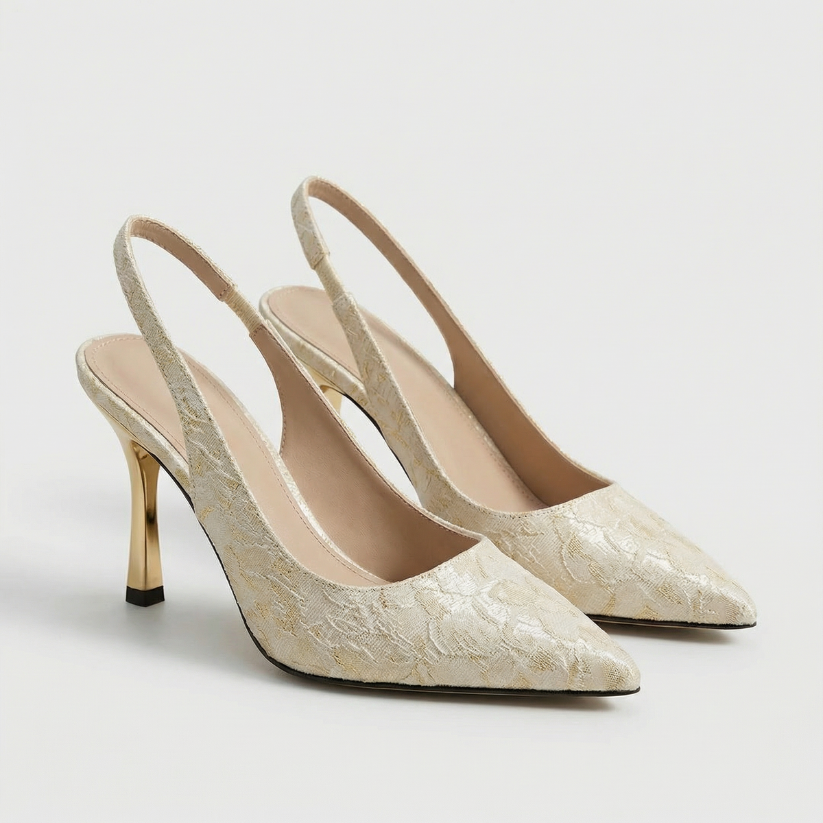 Sandali a Punta con Tacco da Donna – Eleganti Slingback Raffinati