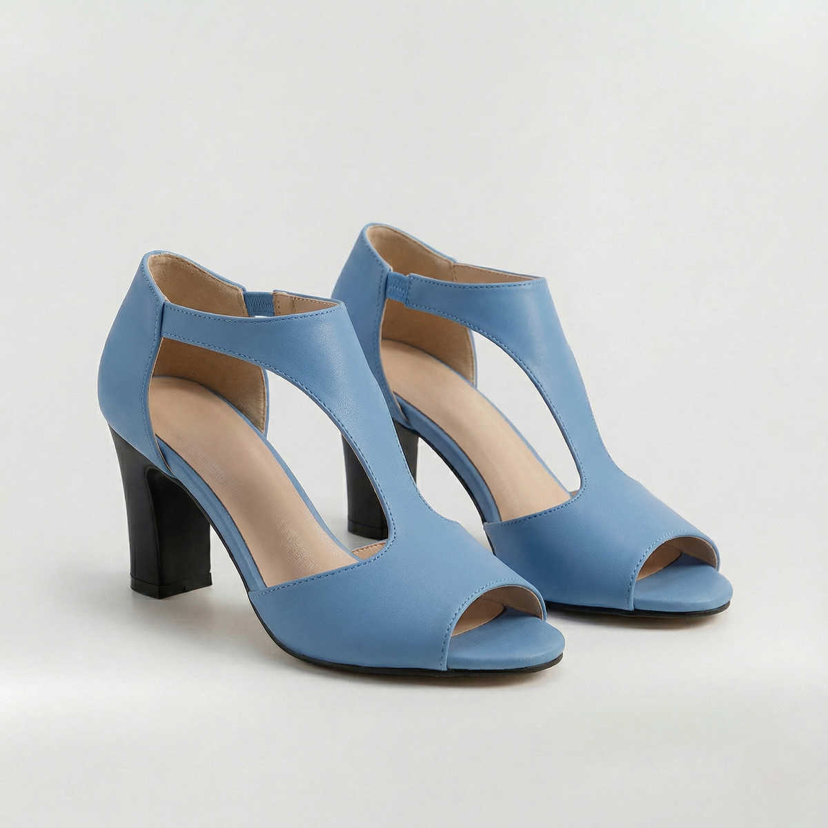 Sandali donna con tacco medio e punta aperta scarpe eleganti da sera e cerimonia