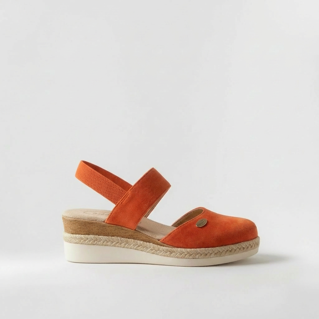 Sandali espadrillas da donna con cinturino e suola platform estiva
