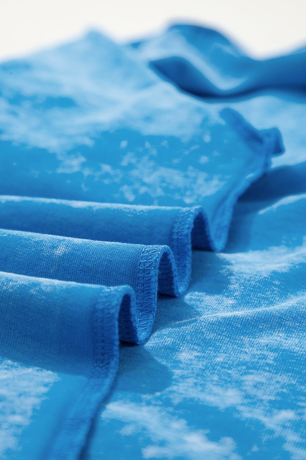 T-shirt Oversize Blu Effetto Lavaggio Minerale