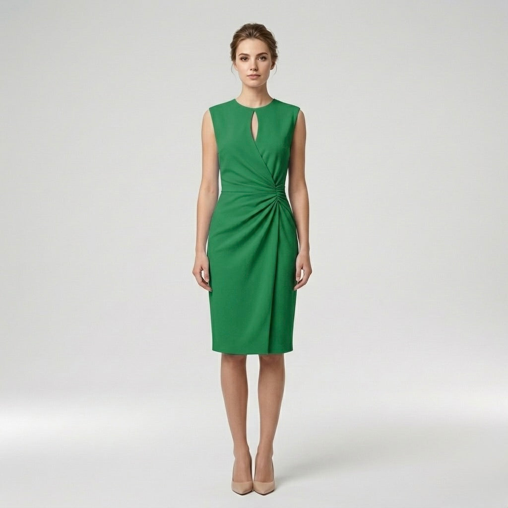 Abito Midi Elegante da Donna Senza Maniche – Vestito Slim Fit Raffinato