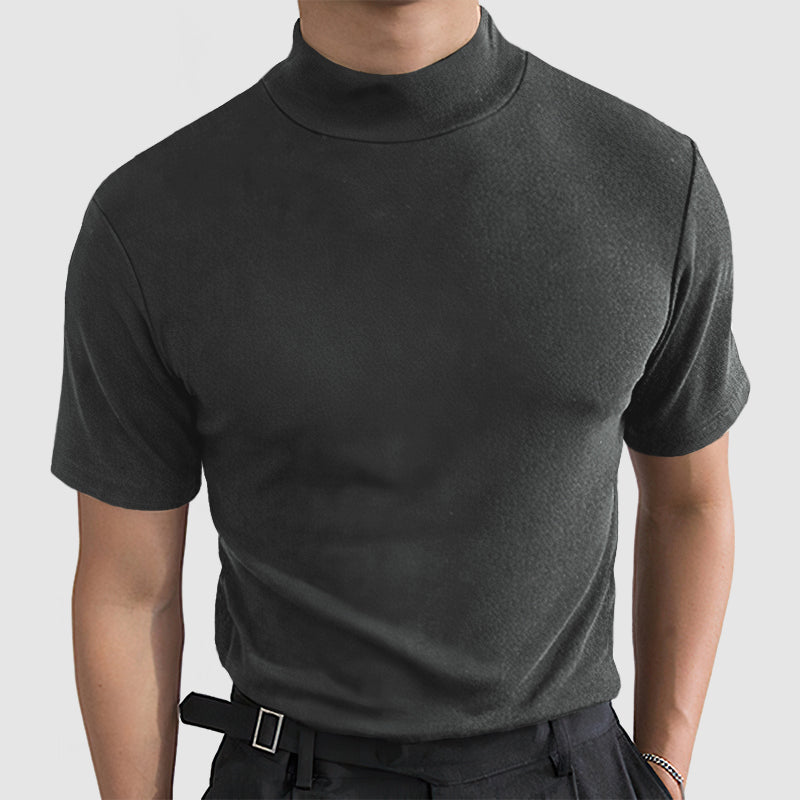 T-shirt Uomo in Cotone Elasticizzato Morbido | Maglietta Girocollo Traspirante per Uso Quotidiano | Vestibilità Flessibile