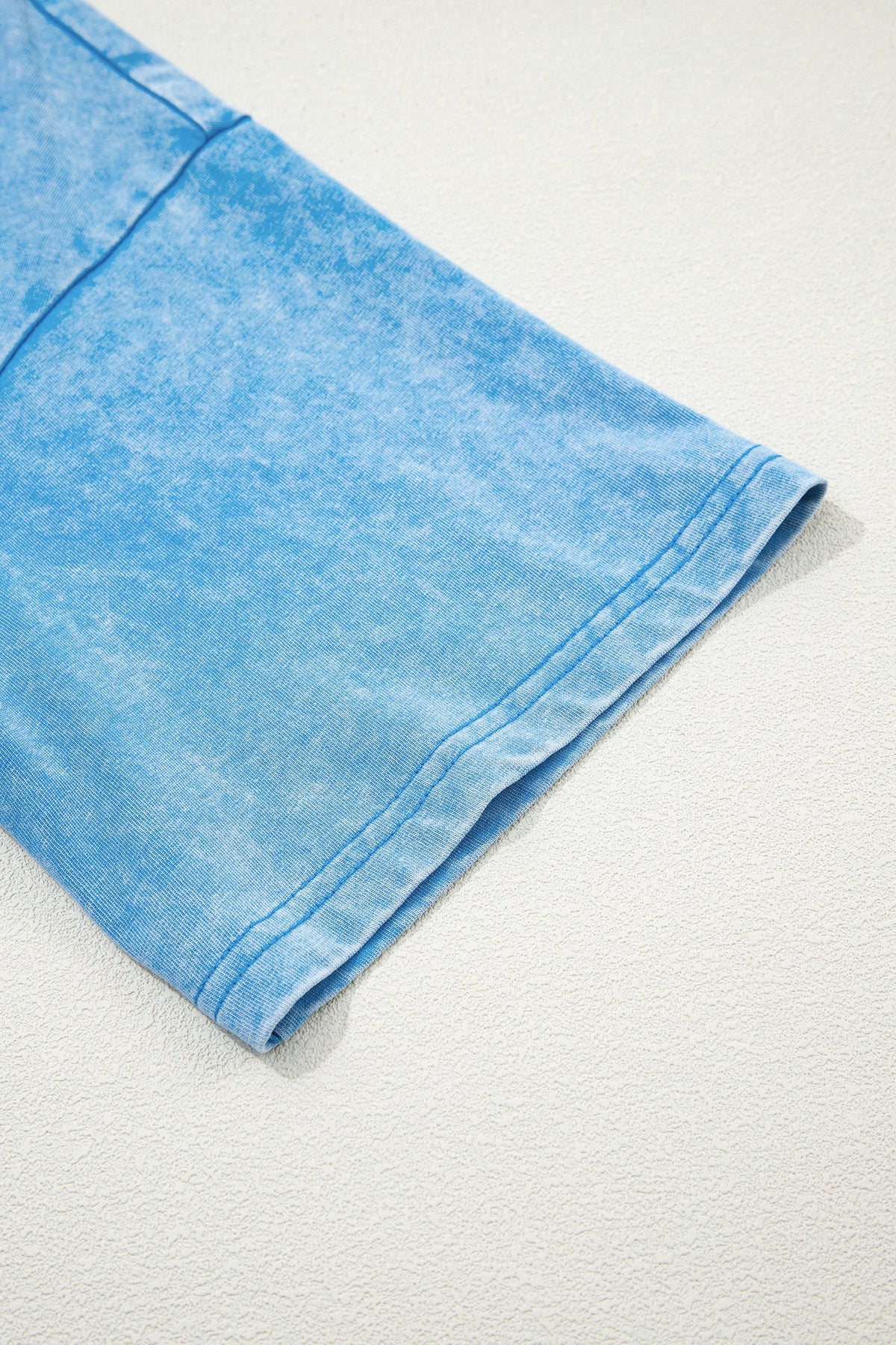 T-shirt Oversize Blu Effetto Lavaggio Minerale