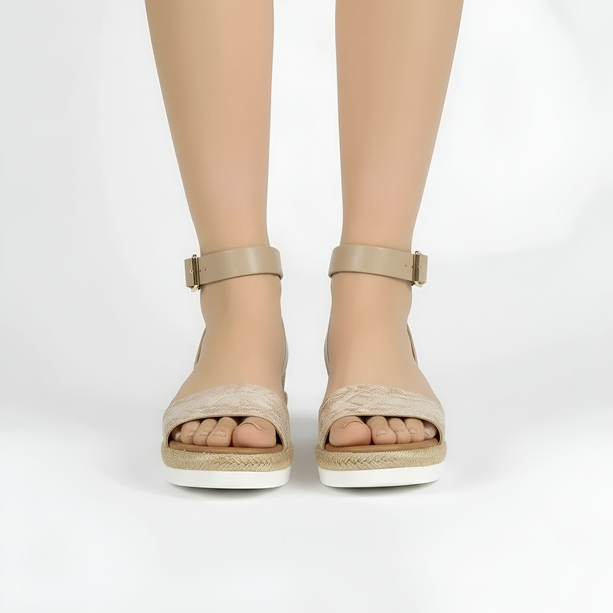 Sandali donna bassi cinturino caviglia suola piatta sandali estivi comodi casual