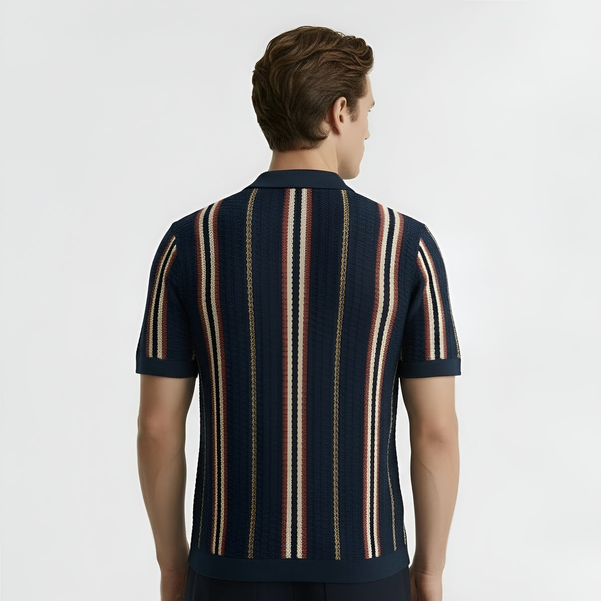 Camicia Uomo a Maglia Maniche Corte con Colletto Camicia Casual Traspirante Uomo