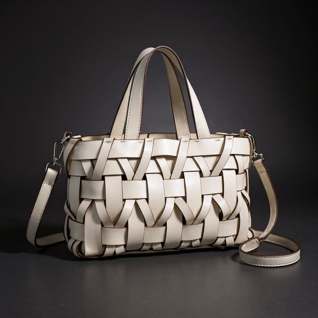 Borsa a mano intrecciata Camille