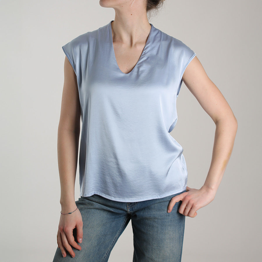 Blusa con scollo a V