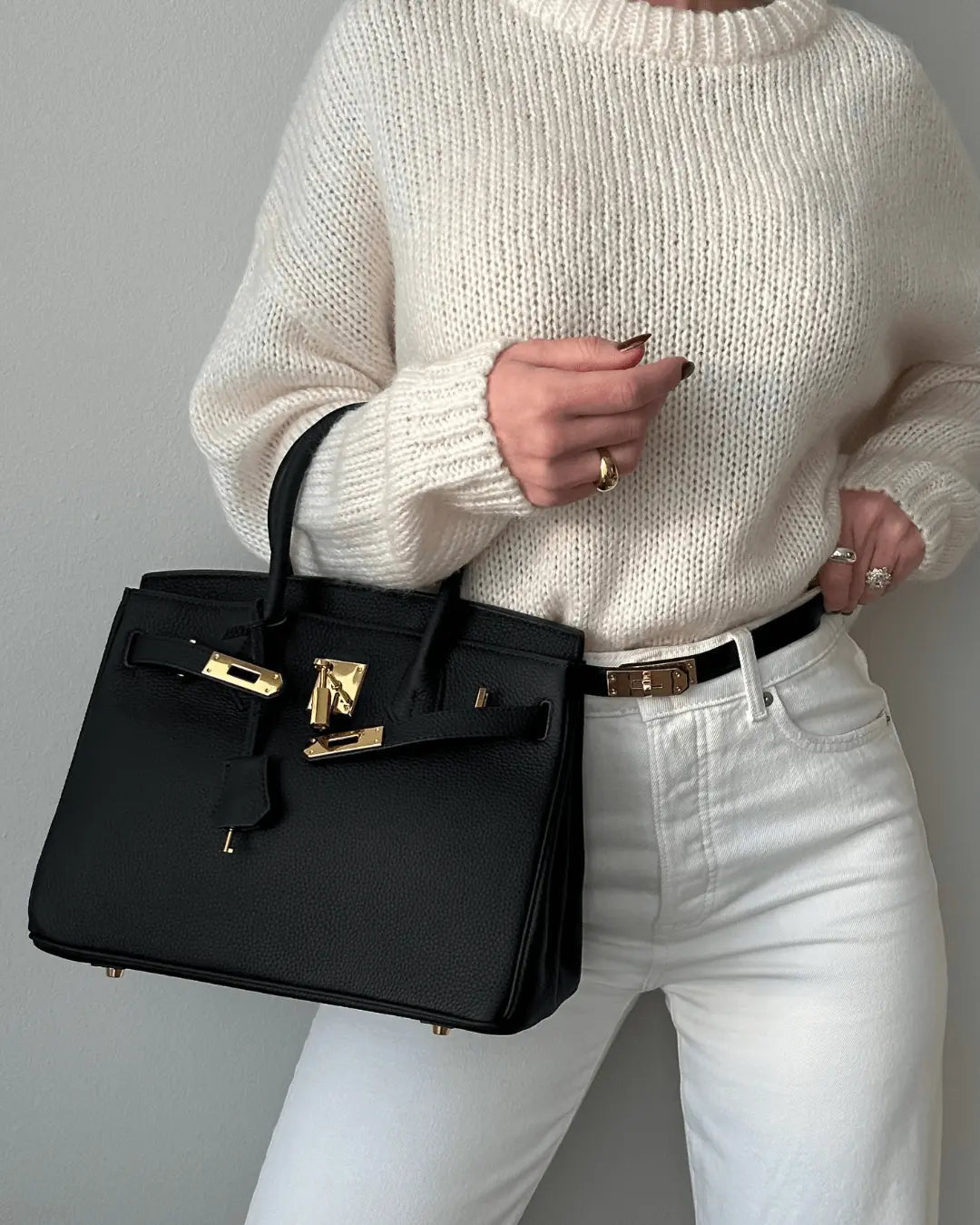 Borsa a mano di lusso in vera pelle da donna - Elegante e funzionale