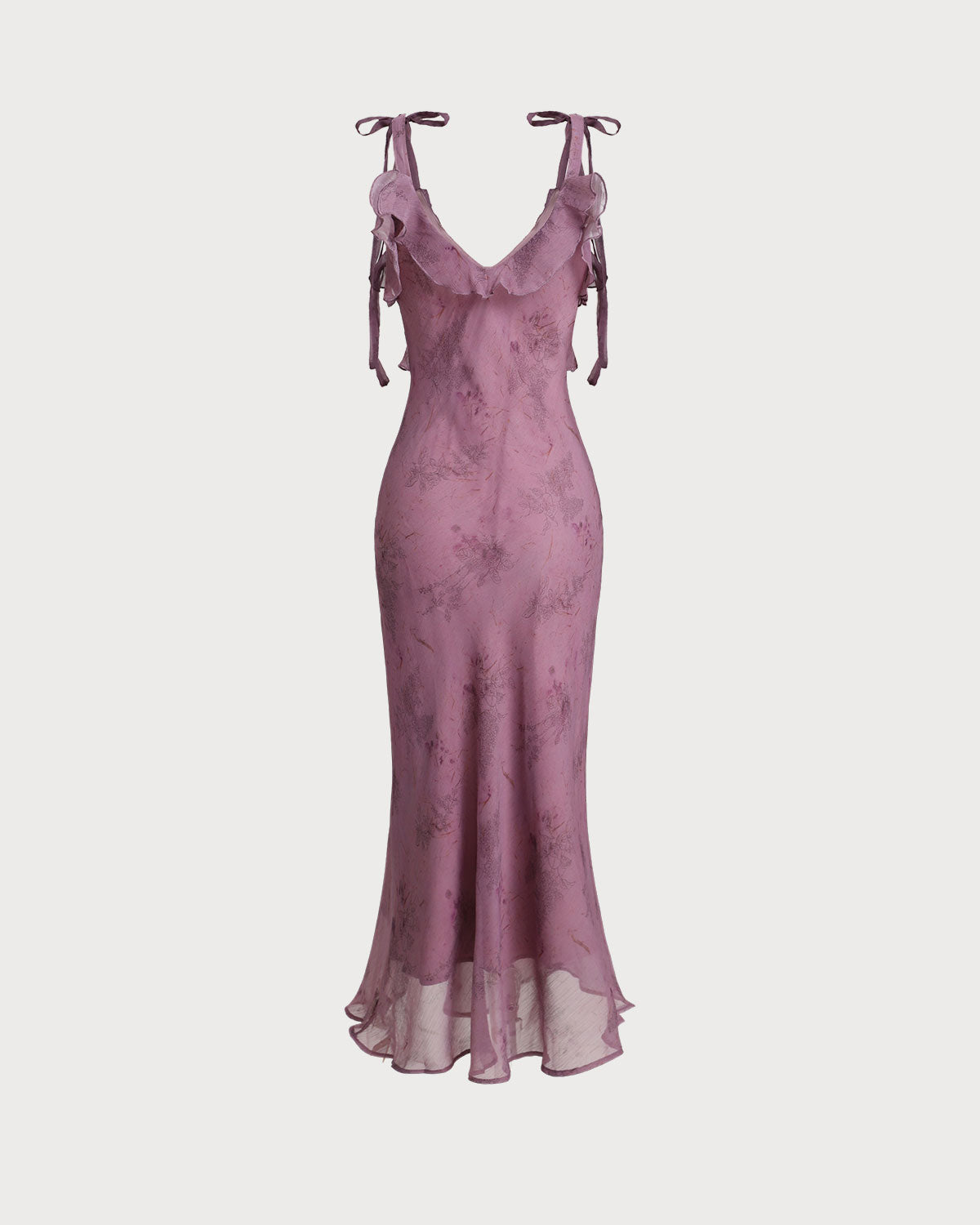 Isla | A-Line Floral Ruffle Tie Strap Sundress