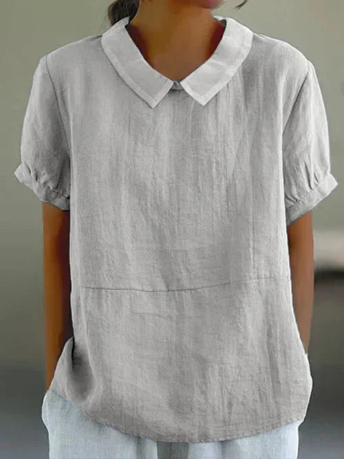 Kensington | Relaxed Fit Peter Pan Collar Blouse
