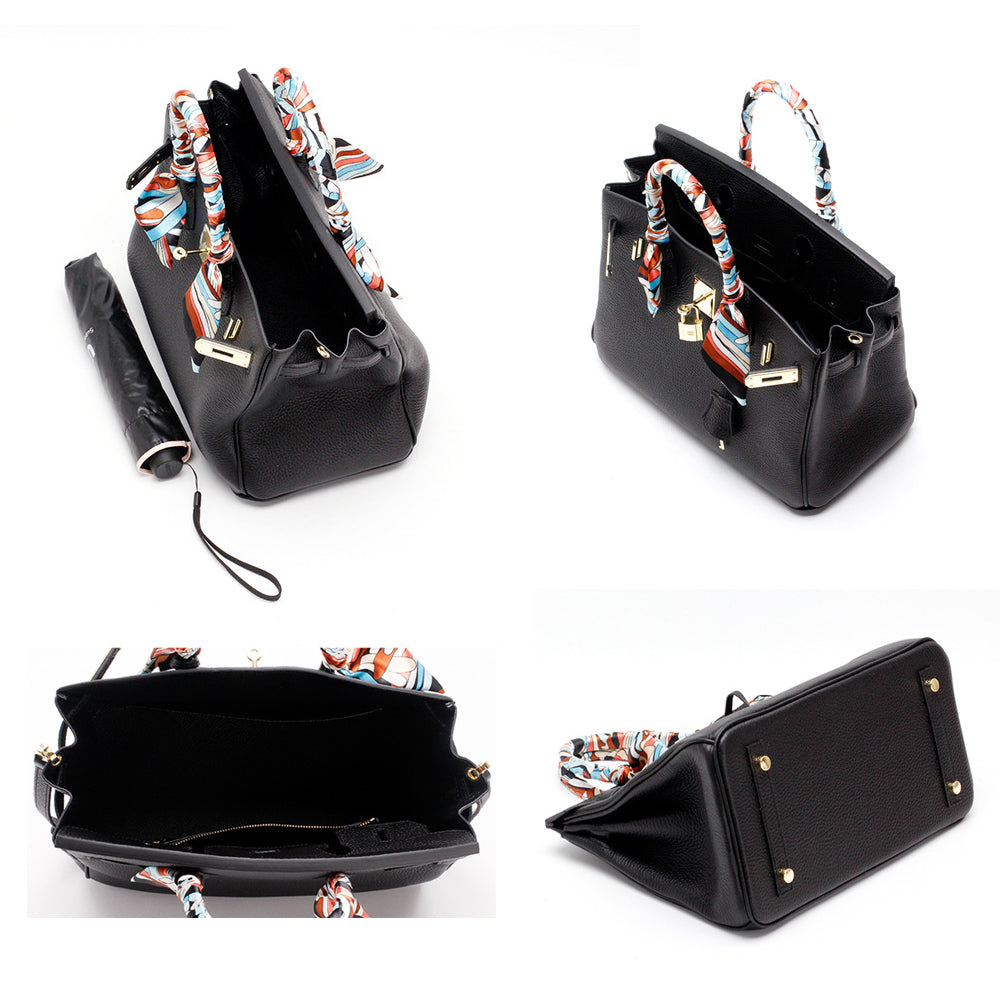 Borsa a mano di lusso in vera pelle da donna elegante e funzionale