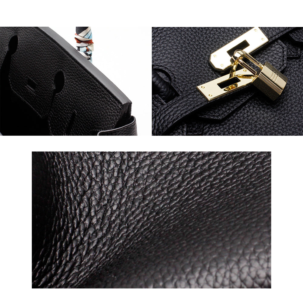 Borsa a mano di lusso in vera pelle da donna elegante e funzionale