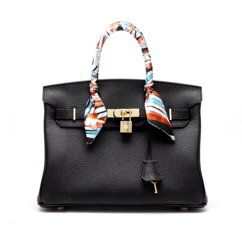 Borsa a mano di lusso in vera pelle da donna elegante e funzionale