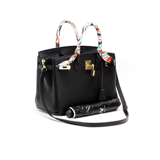 Borsa a mano di lusso in vera pelle da donna elegante e funzionale