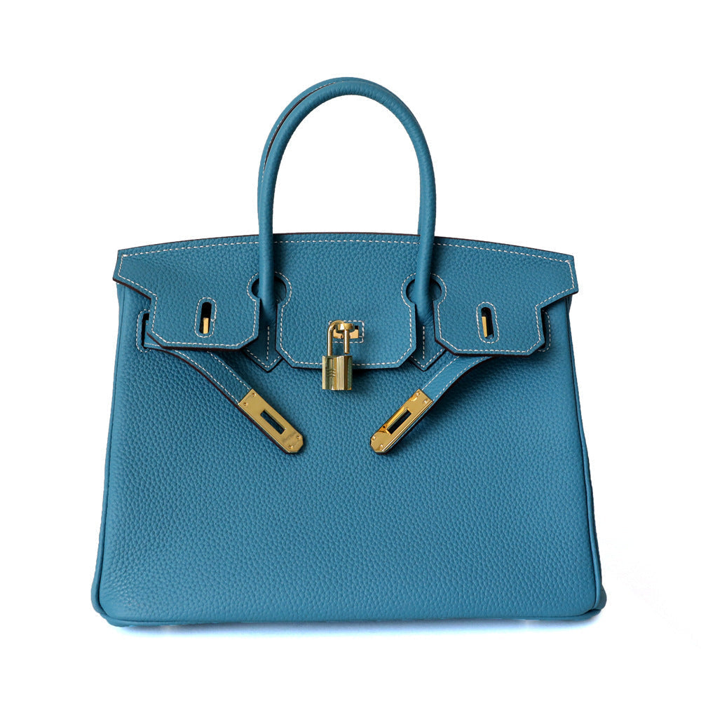 Borsa a mano di lusso in vera pelle da donna elegante e funzionale