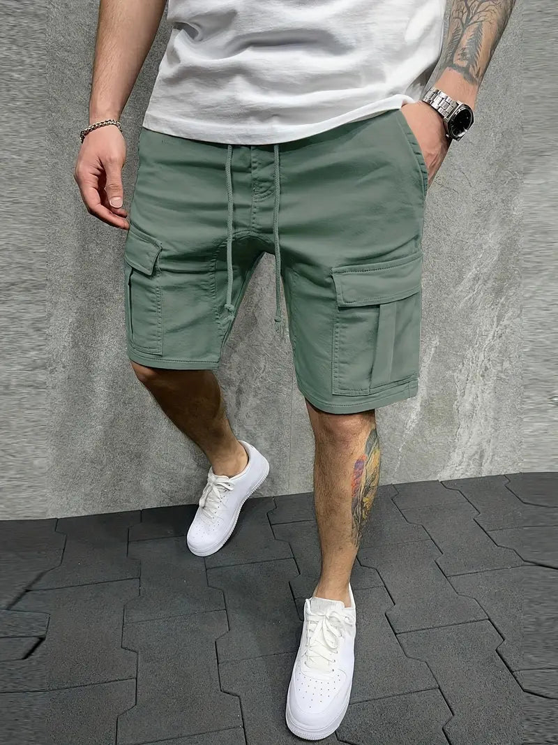 Pantaloncini Cargo da Uomo con Coulisse