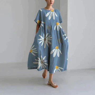 Zara Abito Donna – Stampa Floreale Elegante, Comfort Traspirante & Taglio Casual