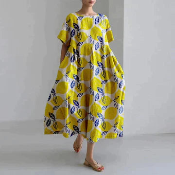 Zara Abito Donna – Stampa Floreale Elegante, Comfort Traspirante & Taglio Casual