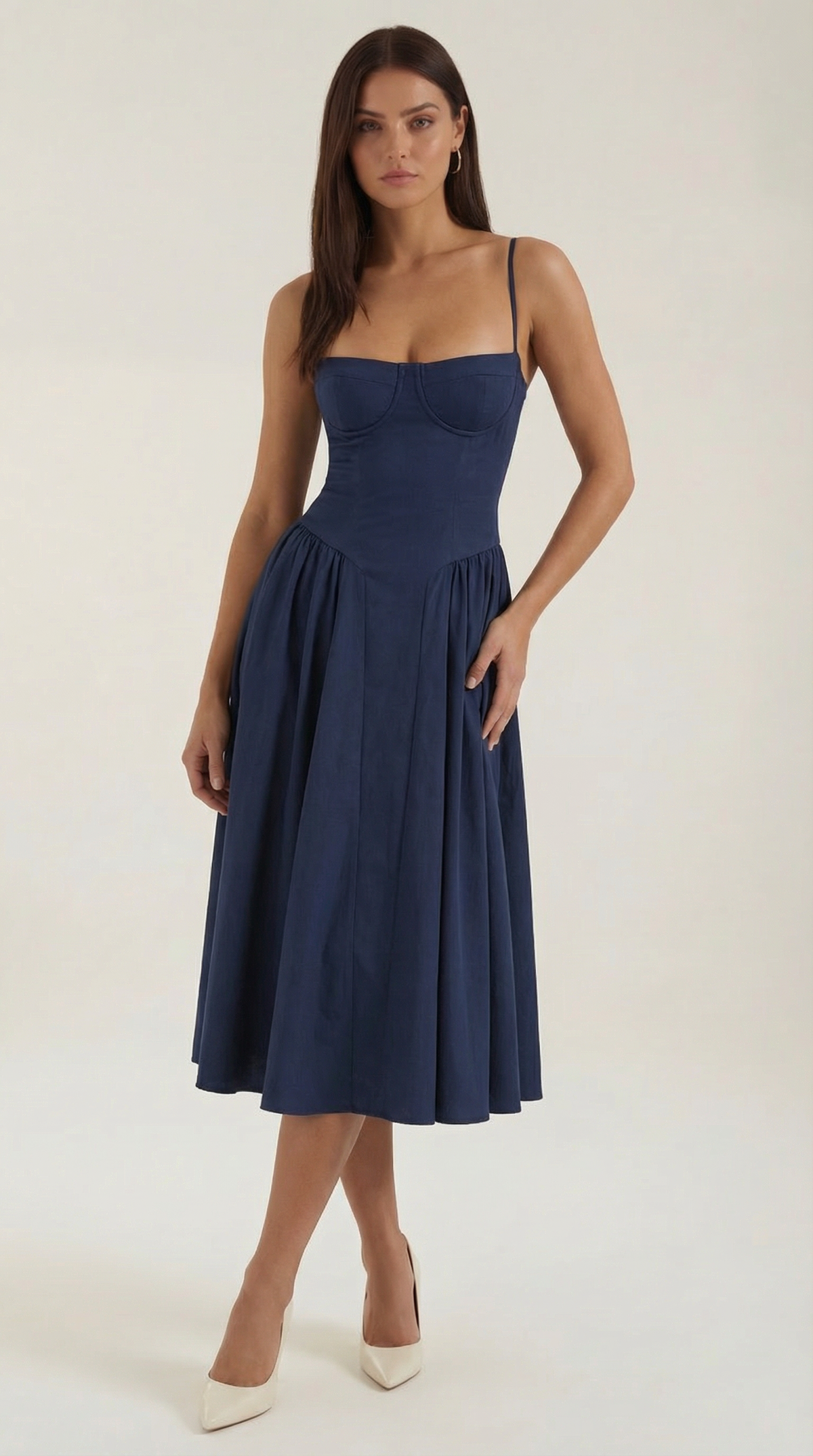 Odette Vestito Midi con Corpetto