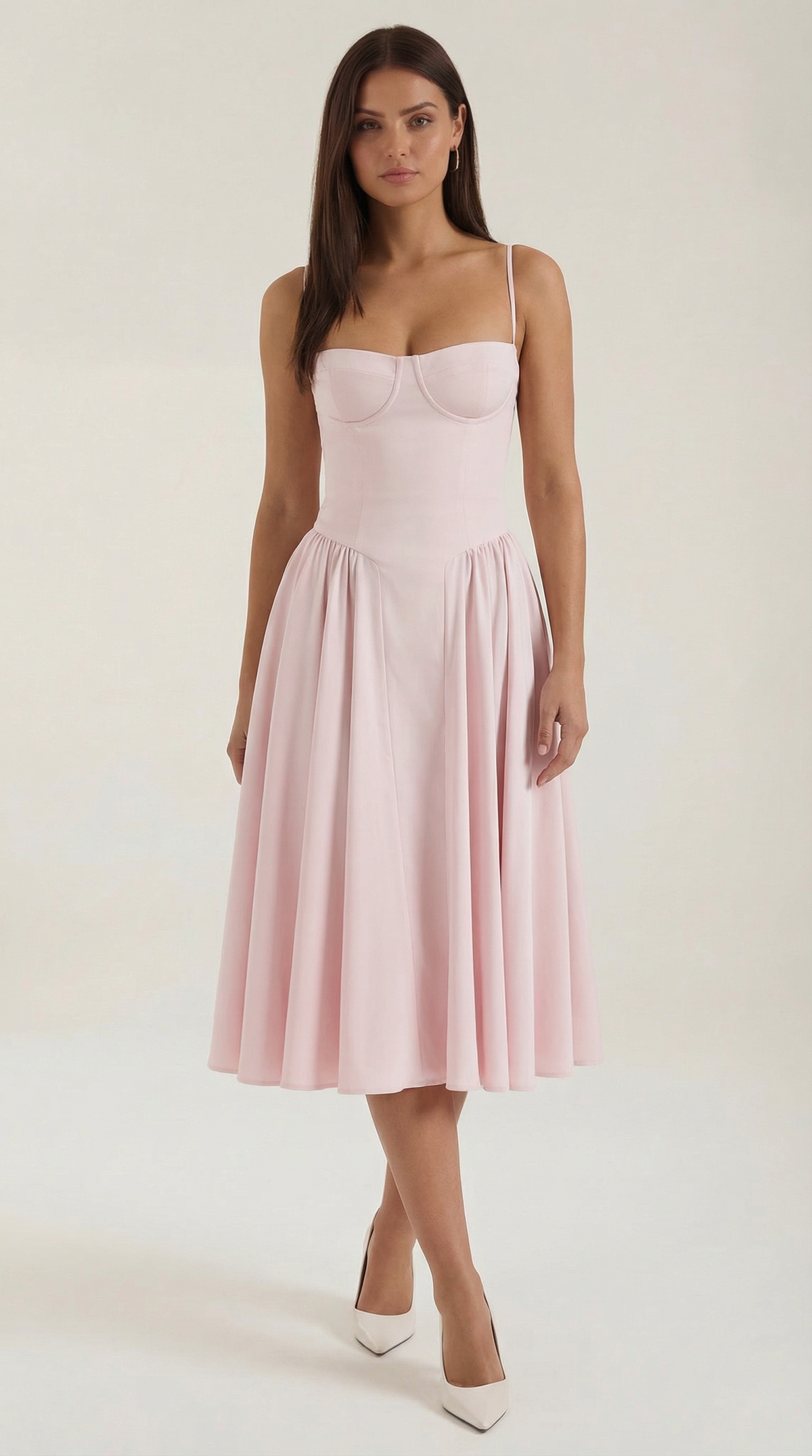 Odette Vestito Midi con Corpetto