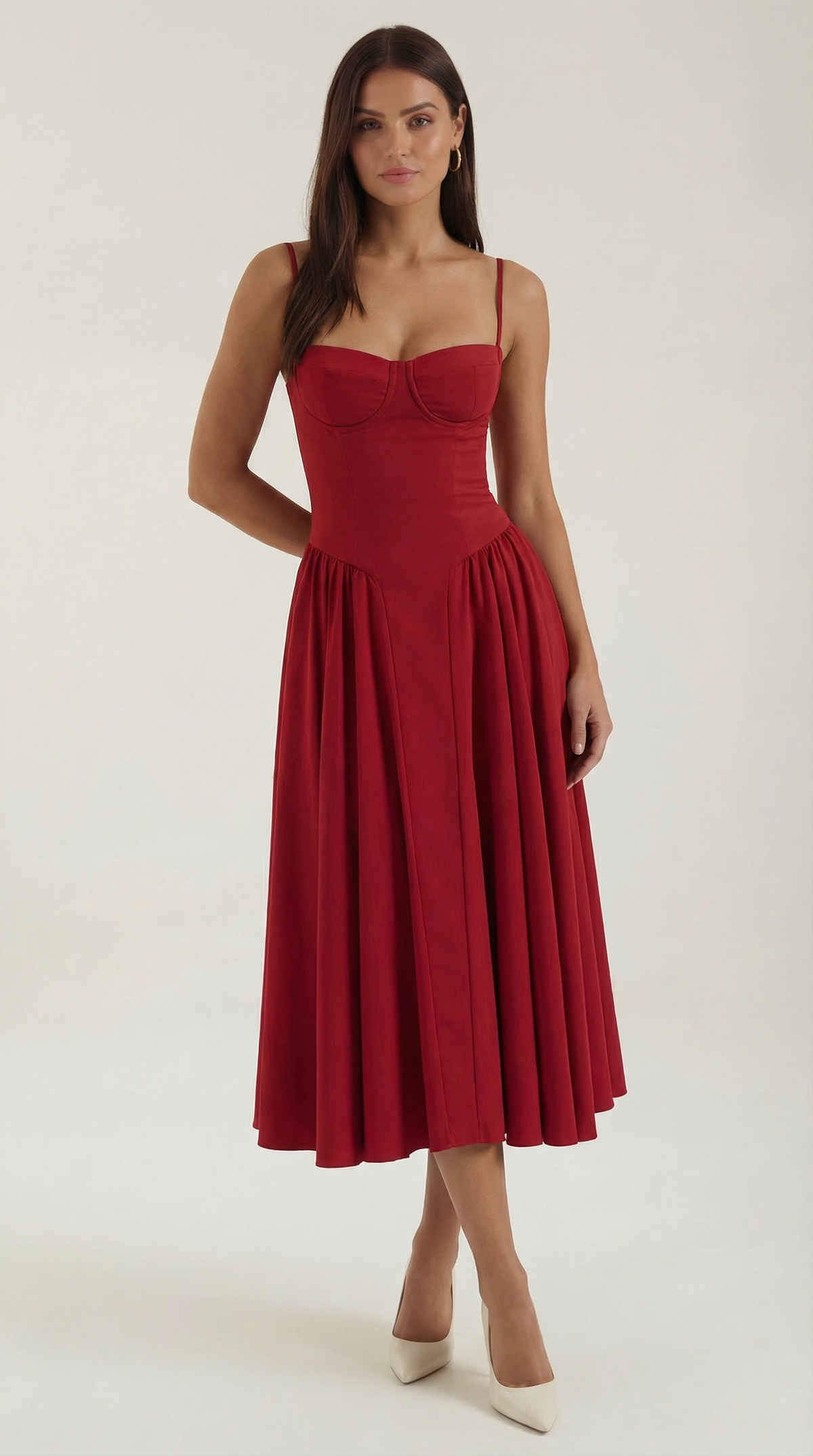 Odette Vestito Midi con Corpetto