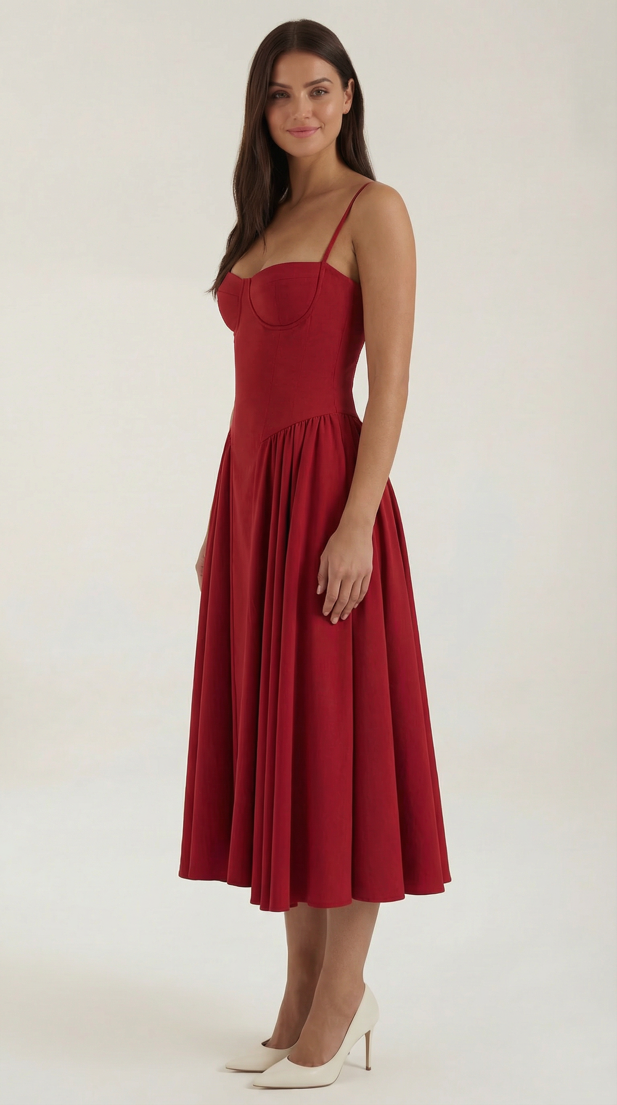 Odette Vestito Midi con Corpetto