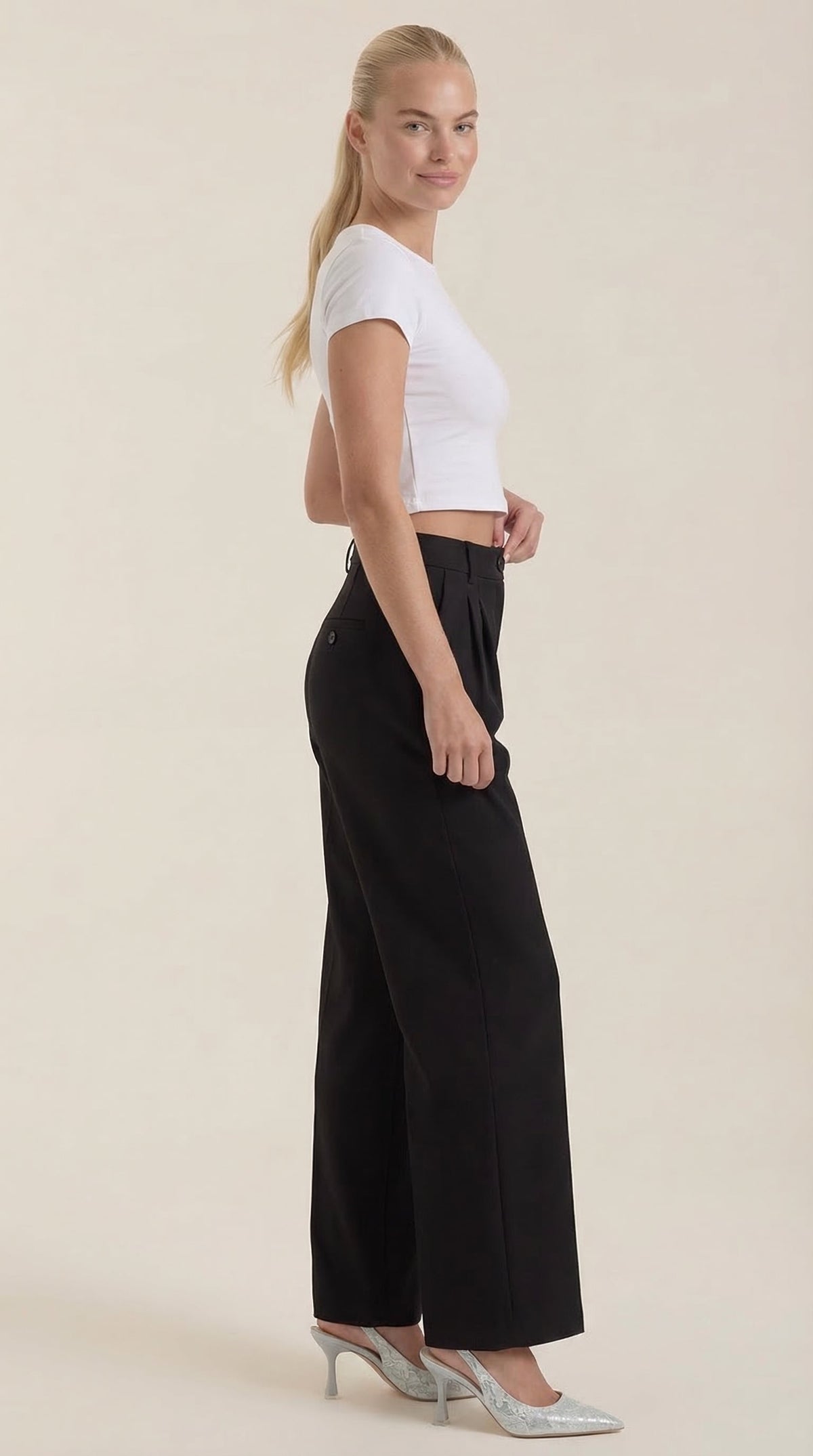 Rebecca Bürohose mit weitem Bein
