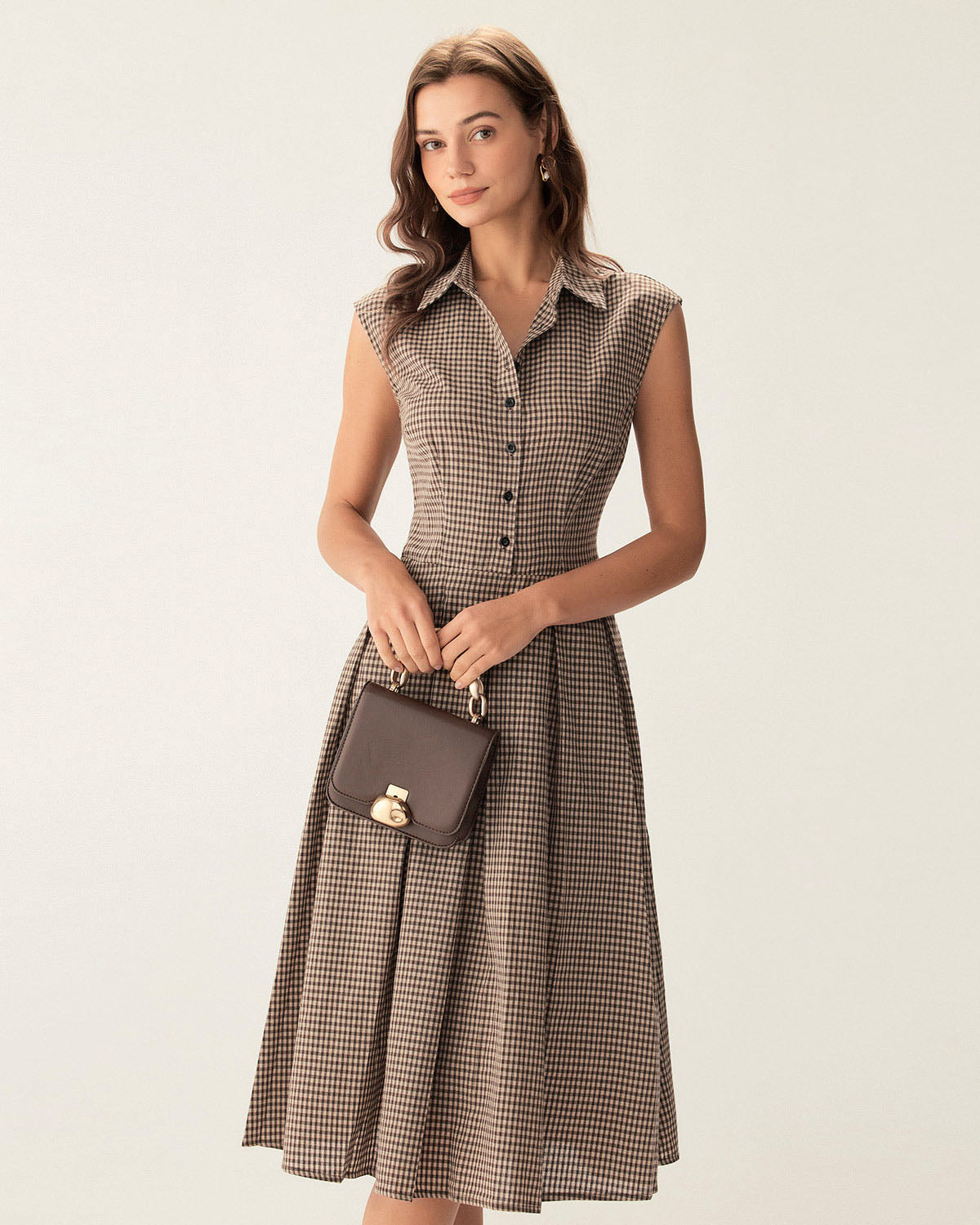 Saoirse | Pleated Fit Ladies Day Midi Dress