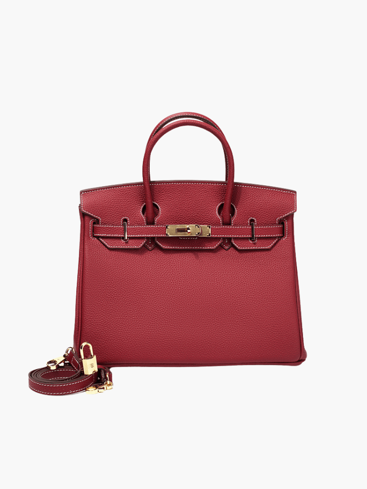 Borsa a mano di lusso in vera pelle da donna elegante e funzionale