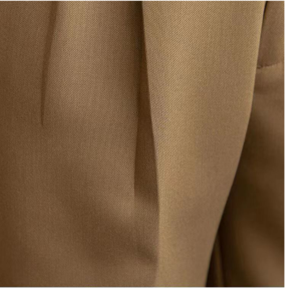 Elegante Pantalone Uomo Sartoriale Piega Gamba Dritta