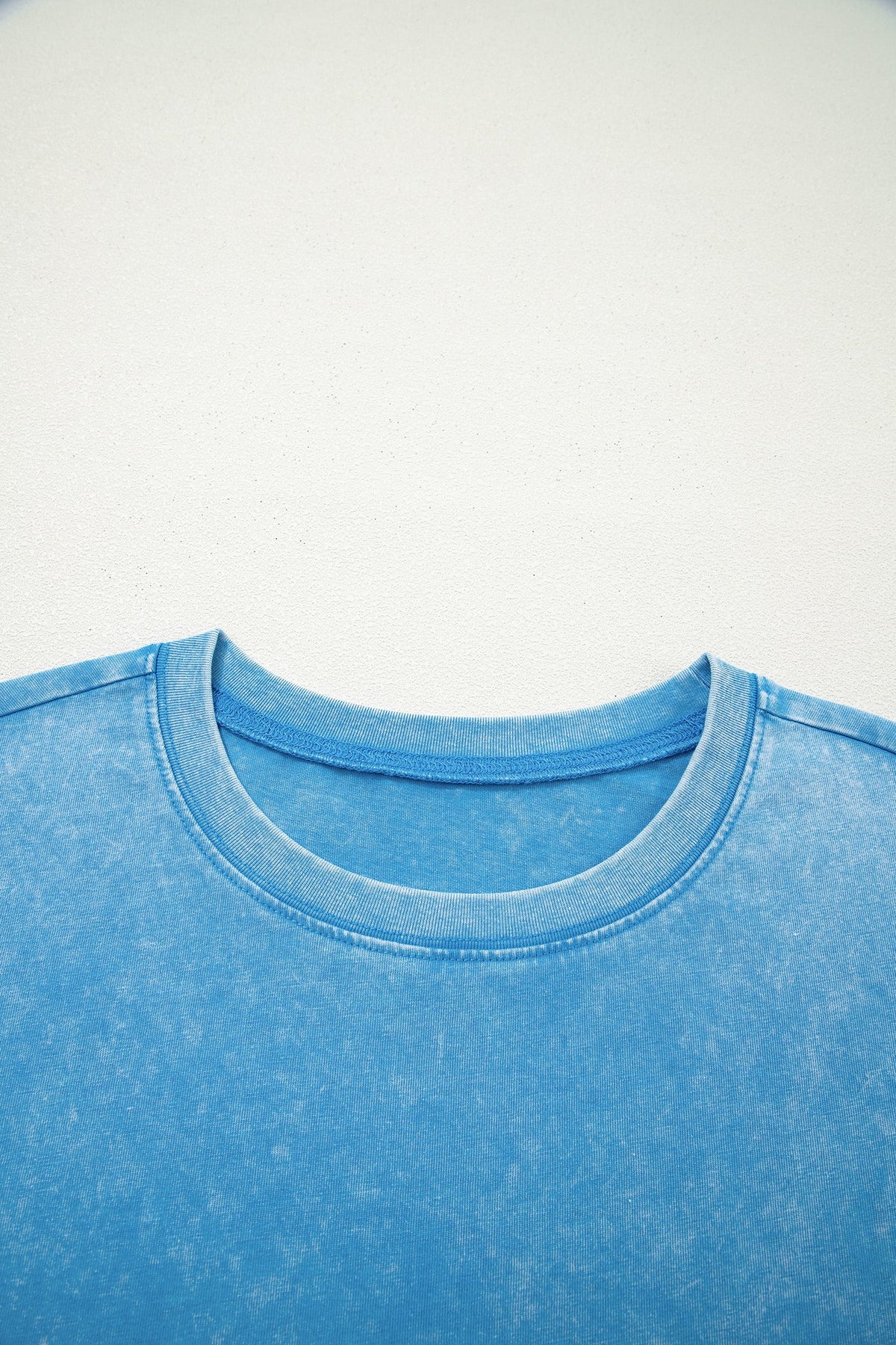 T-shirt Oversize Blu Effetto Lavaggio Minerale