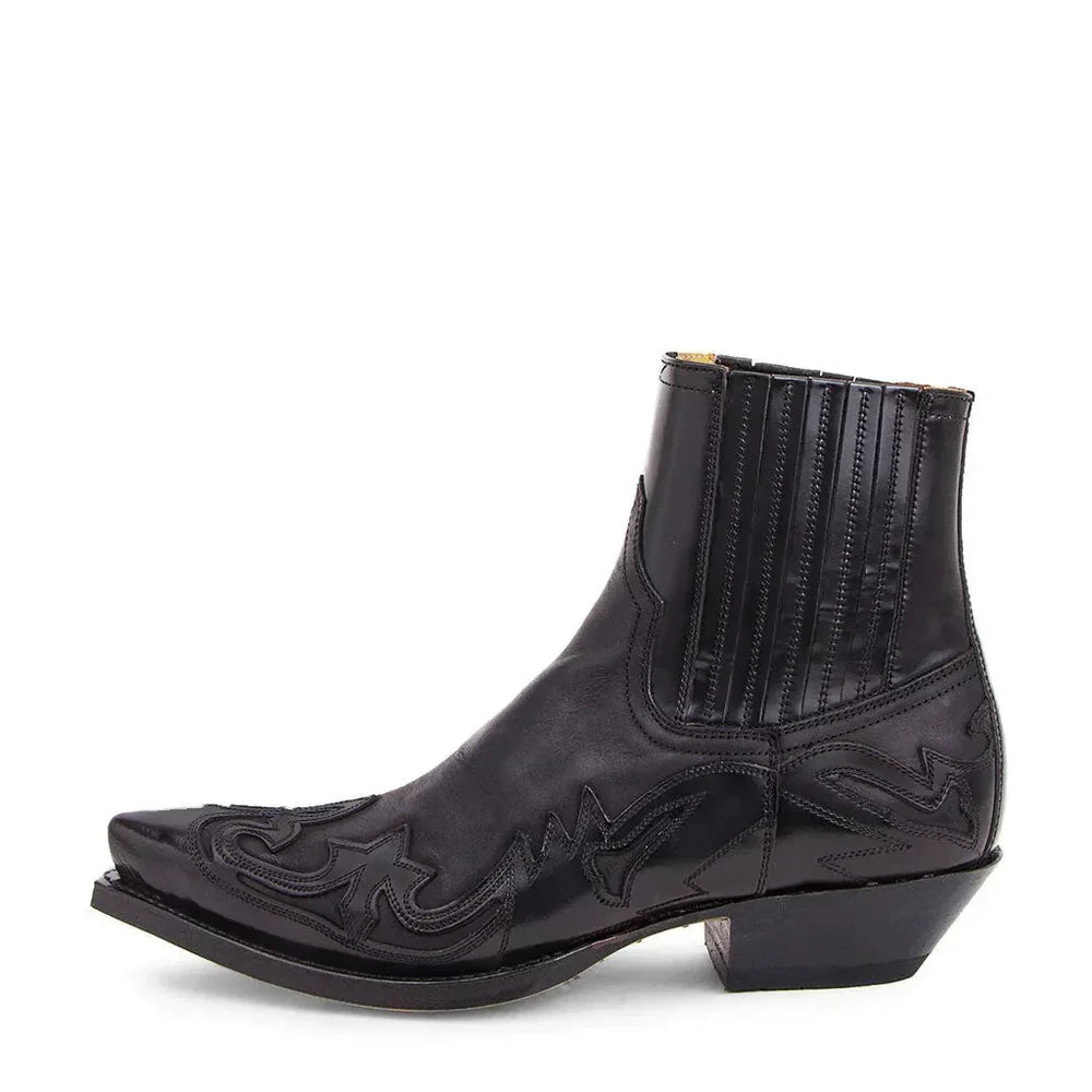 Stivali Cowboy da Uomo in Pelle a Punta Stile Western