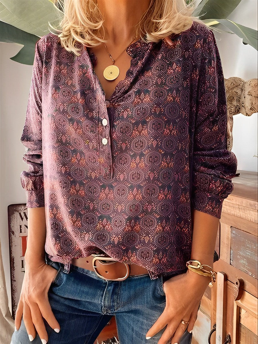 Adelinde - Blusa Estiva in Stile Vintage