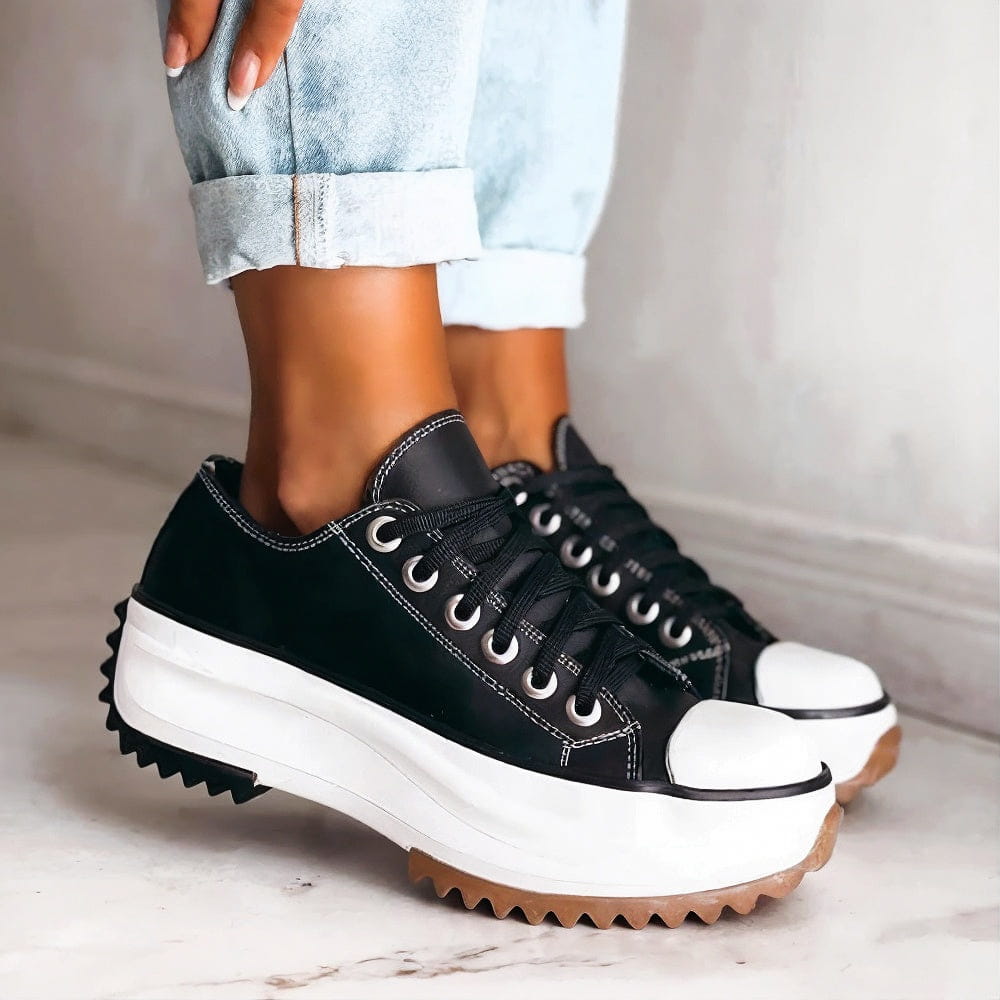 Elisa™ | Sneaker con Plateau in Pelle da Donna