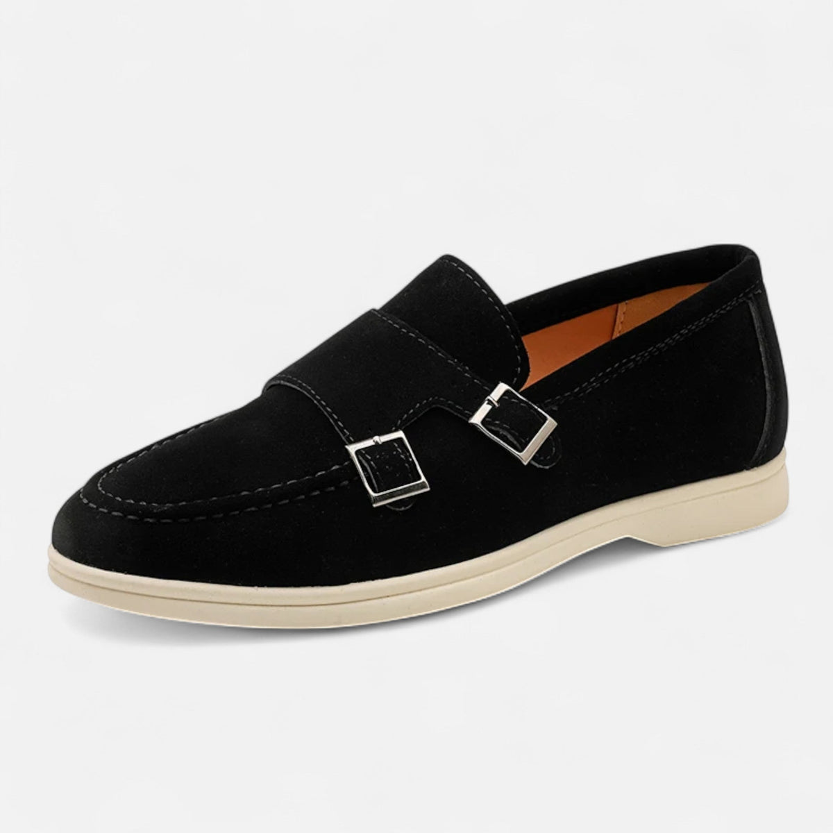 Mocassini Monk Strap in Scamosciato da Uomo – Eleganza Slip-On