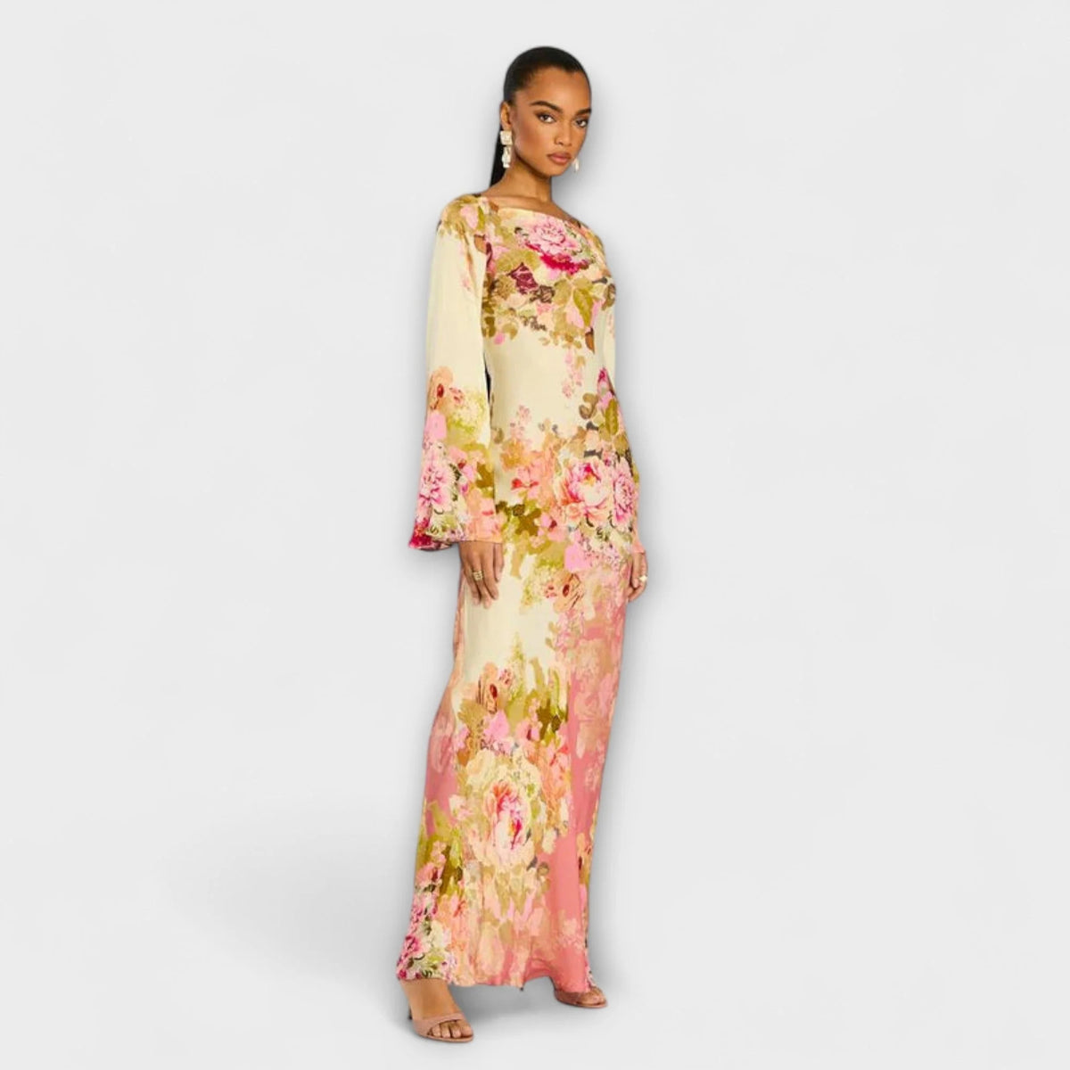 Abito Maxi Elegante per Celebrazioni all'Aperto