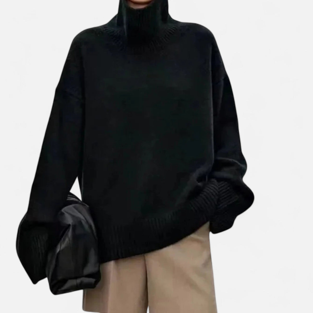 Maglione in lana da donna – Eleganza senza tempo a collo alto
