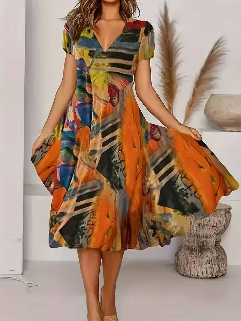 Adaline - Abito Boho Estivo con Scollo a V