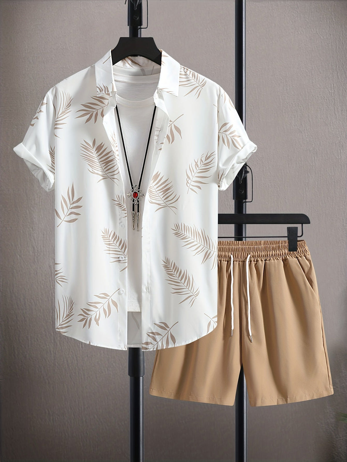 Set Estivo Camicia e Shorts da Uomo