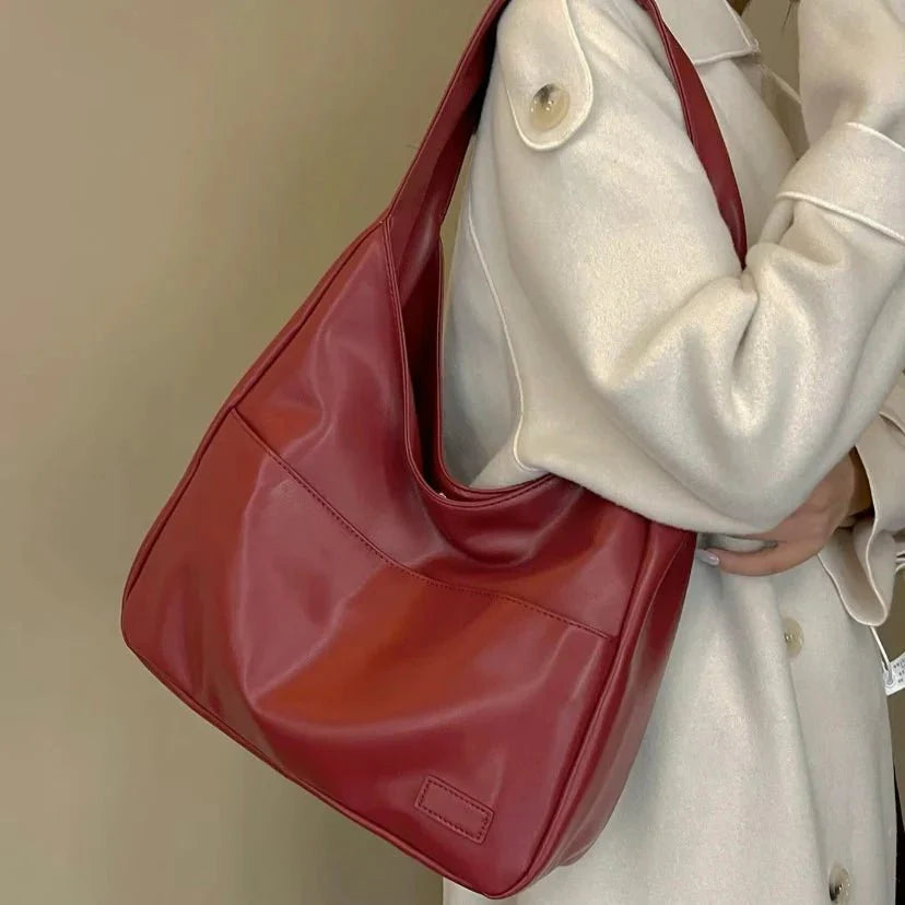 Borsa a spalla donna in pelle sintetica capiente hobo bag casual elegante