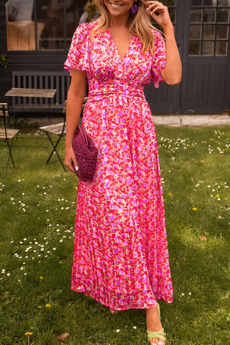 Ava™ | Elegante Maxi Dress con Scollo a V e Vestibilità Femminile