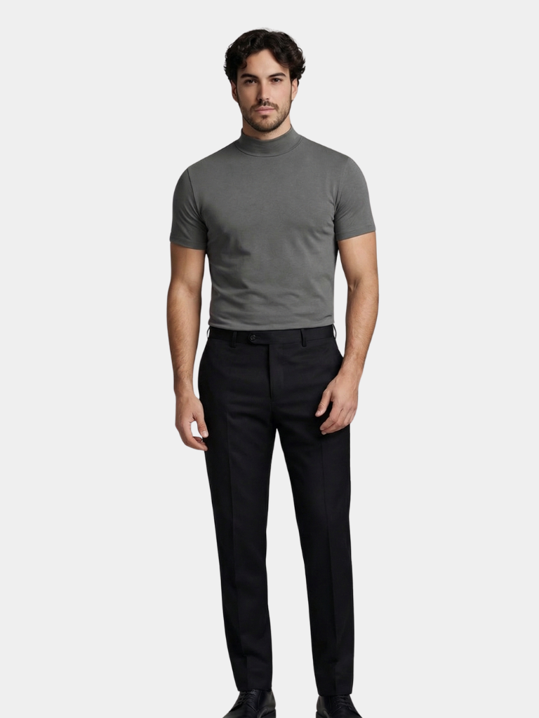 Maglietta casual a collo alto