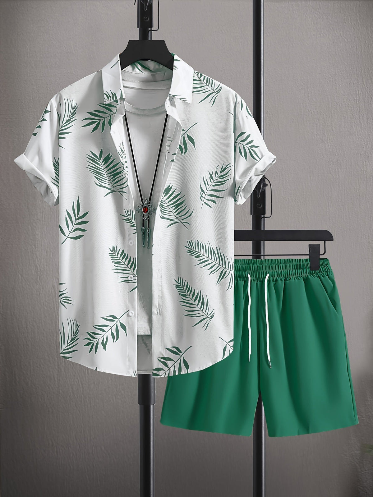 Set Estivo Camicia e Shorts da Uomo
