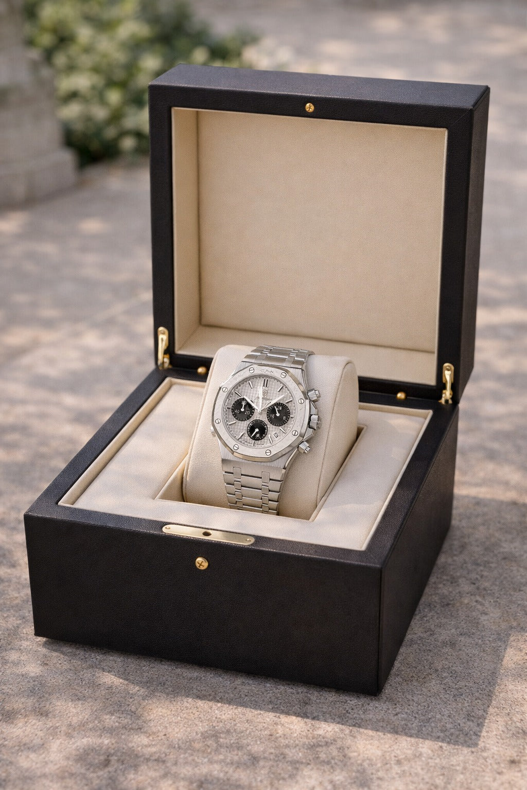 Lucas | Orologio da Uomo con Bracciale in Acciaio Inossidabile e Cronografo